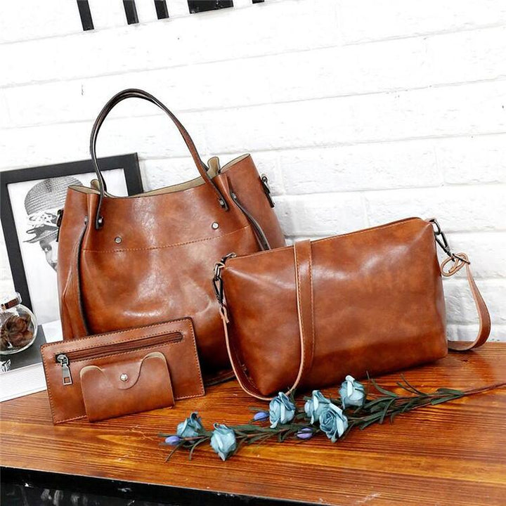 4-Piece Vintage-Style Luxury Bag Set