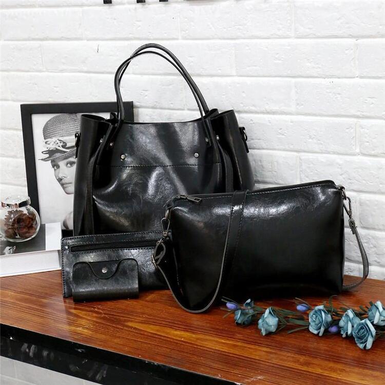4-Piece Vintage-Style Luxury Bag Set