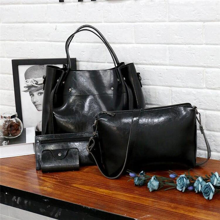4-Piece Vintage-Style Luxury Bag Set