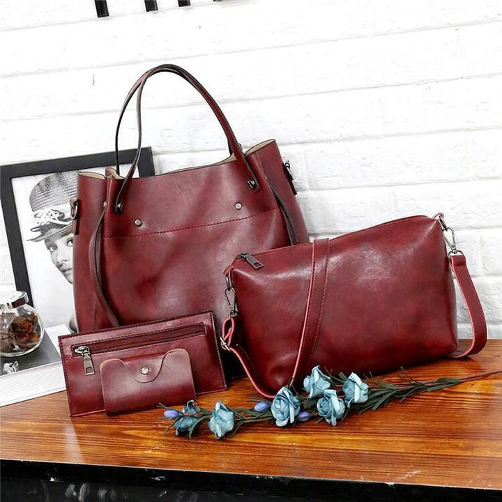 4-Piece Vintage-Style Luxury Bag Set