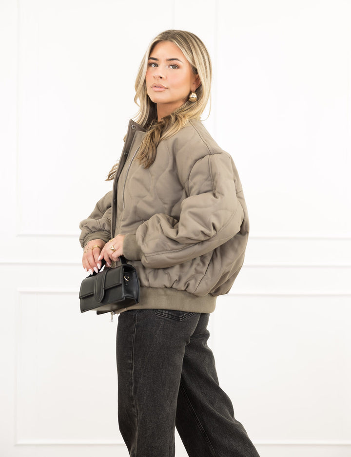 Zella™ | Elegant Taupe Jacket