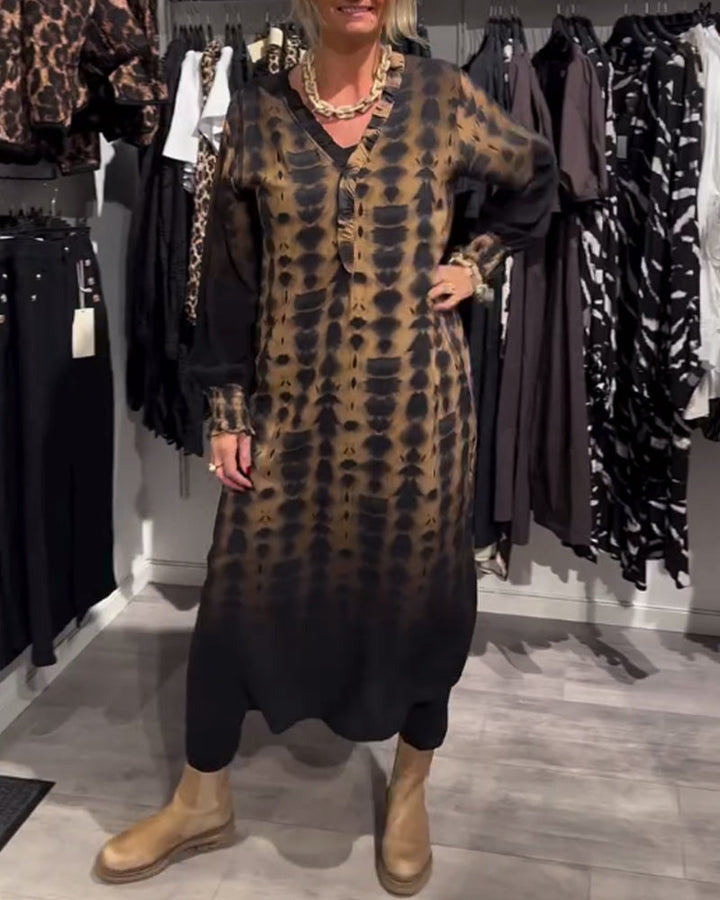 SOLÉA™ | Elegant Gradient Maxi Dress