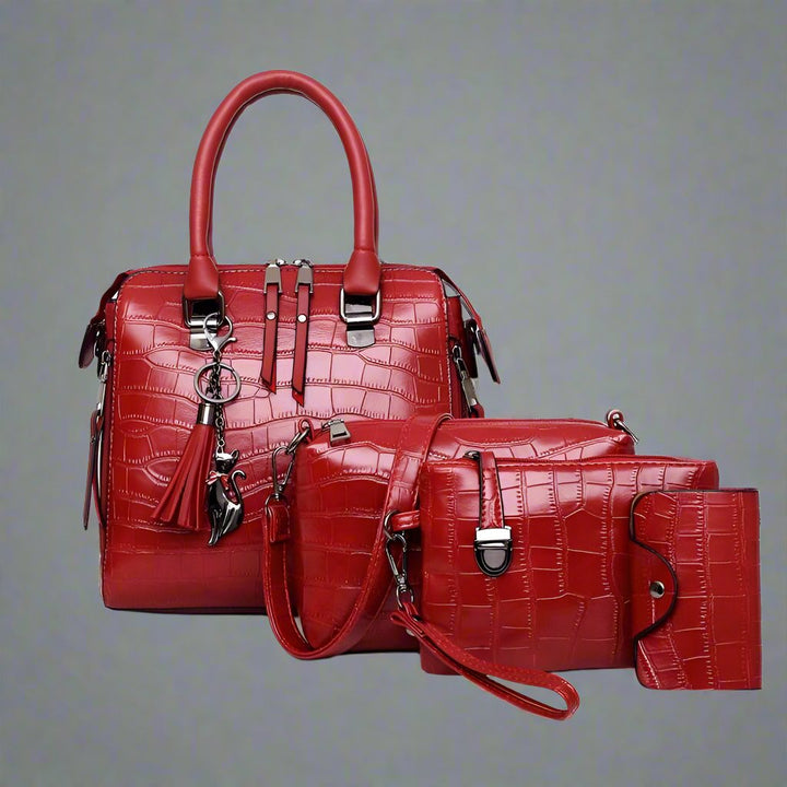 Modern Luxury 4-Piece Leather Bag Set