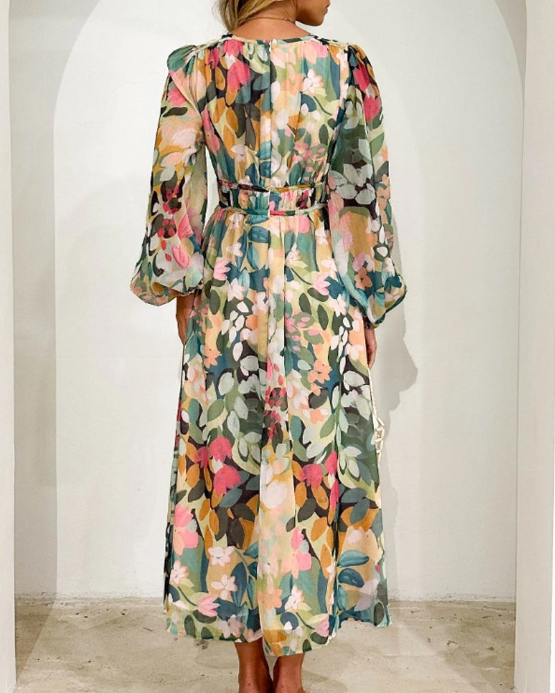 Annie™| Boho Floral Maxi Dress