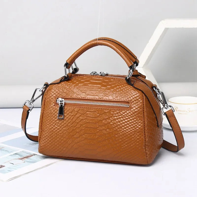 Compact Luxury Leather Bag