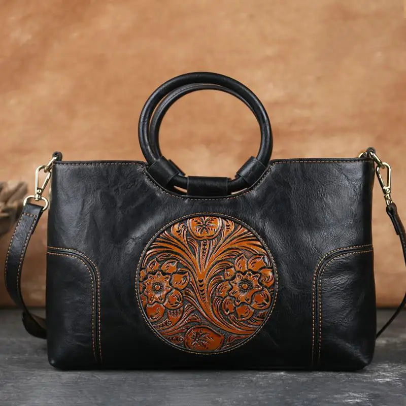 Vintage-Style Luxury Tote Bag