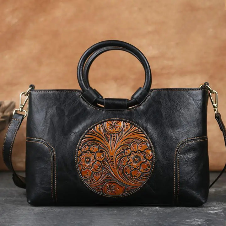 Vintage-Style Luxury Tote Bag