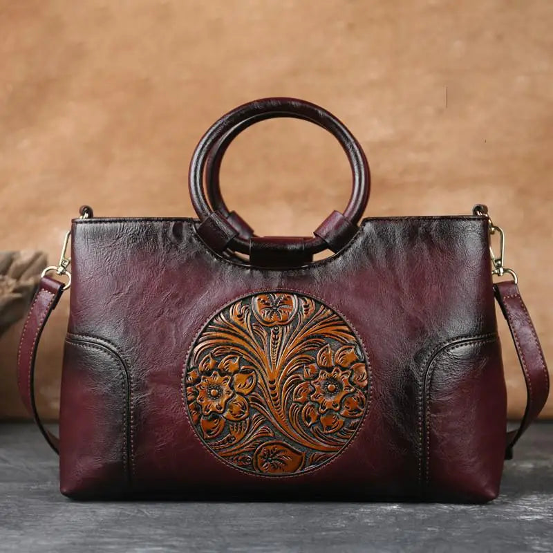 Vintage-Style Luxury Tote Bag