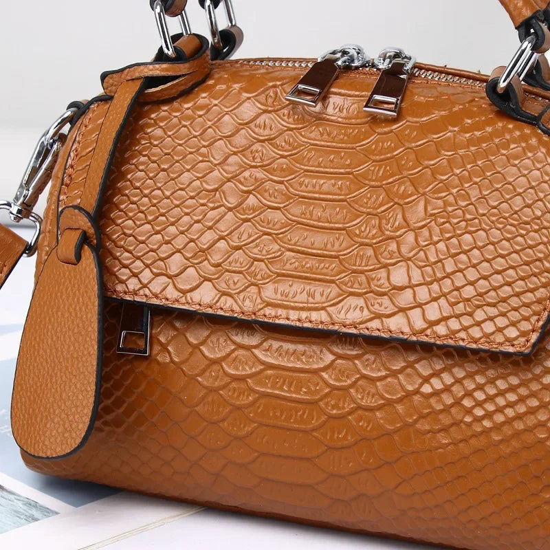 Compact Luxury Leather Bag