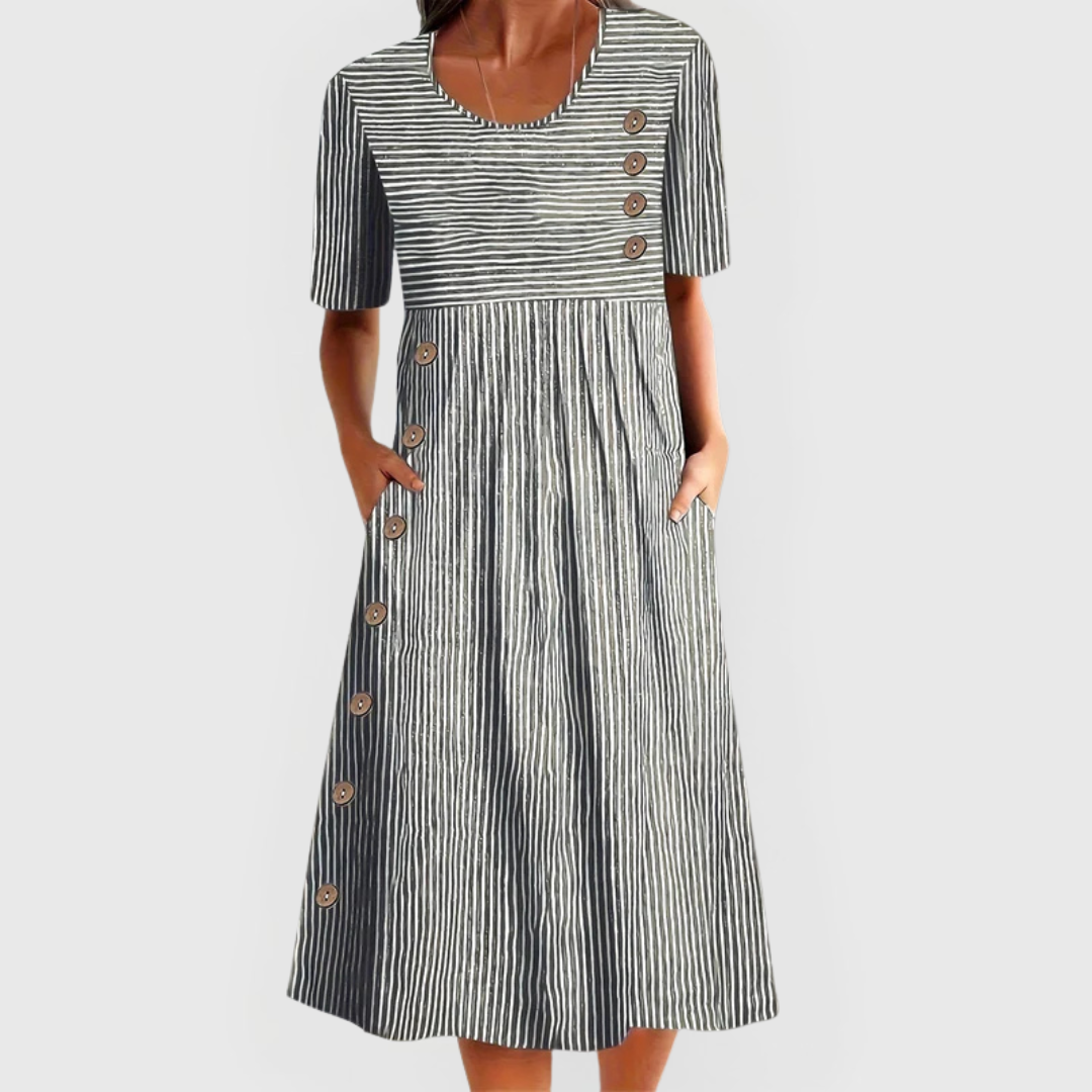 Wanda™ Striped Midi Dress