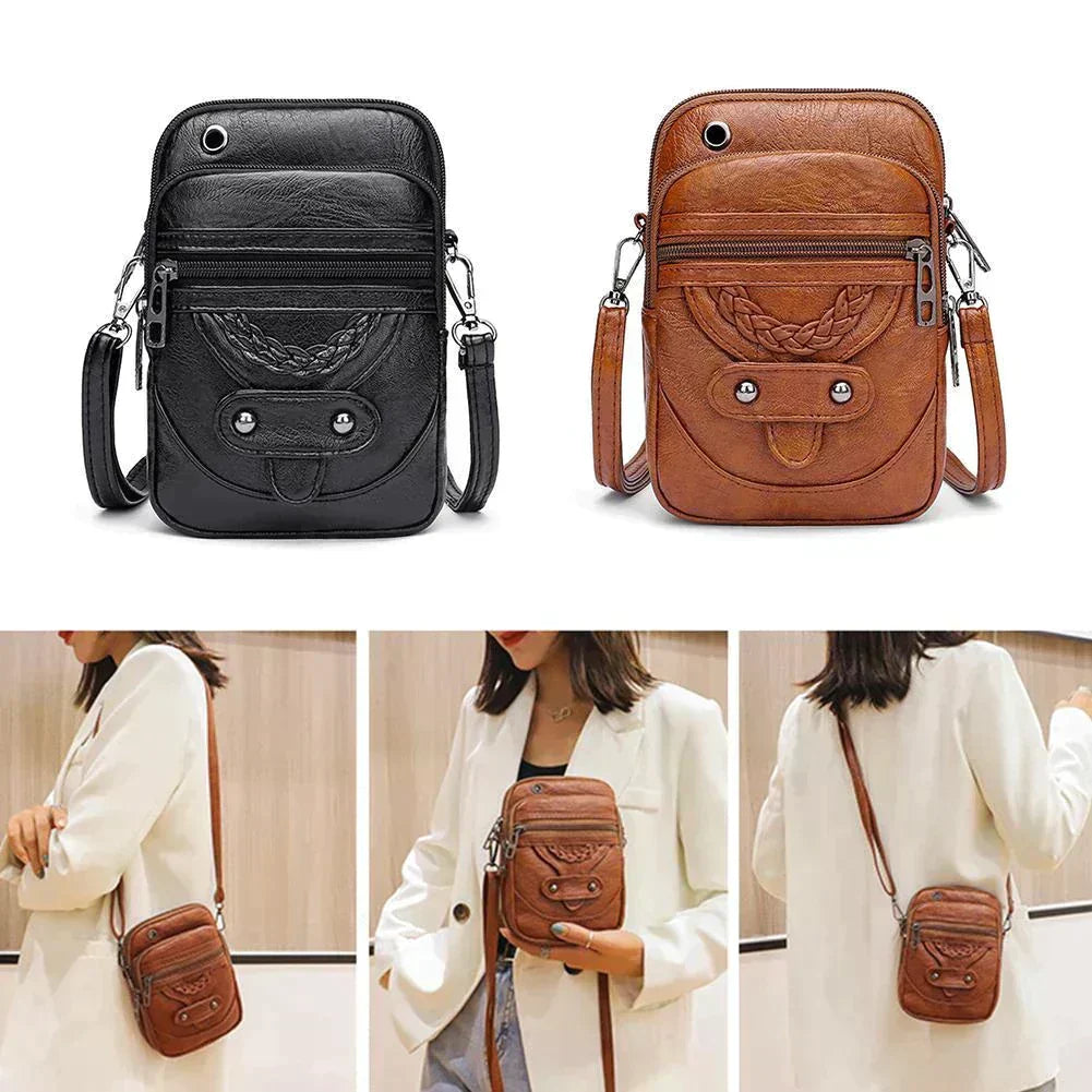 Vintage-Style Luxury Crossbody Bag
