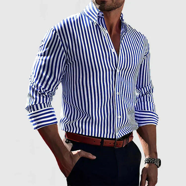 Jude - Striped men's shirt - smart and confident